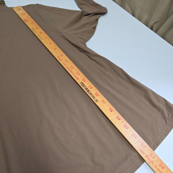 Skims Women’s 3X Mock Neck Long Sleeve Brown‎ Stretch Top Minimalist Layering - Picture 9 of 10